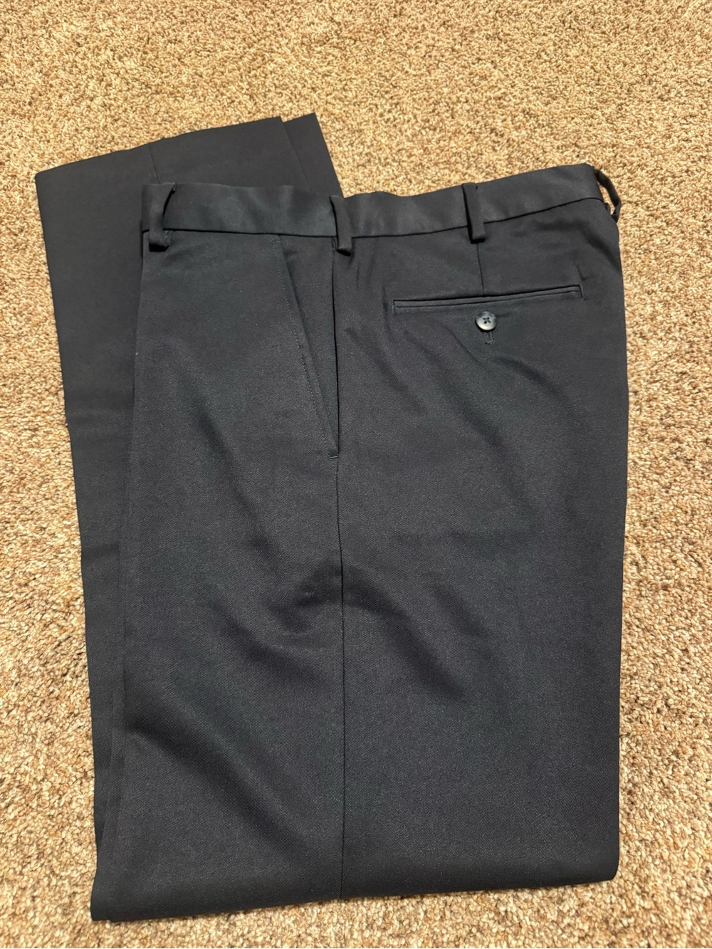 Van Heusen Traveler Men's Slim Dress/Travel Pants, 32x32, dark navy